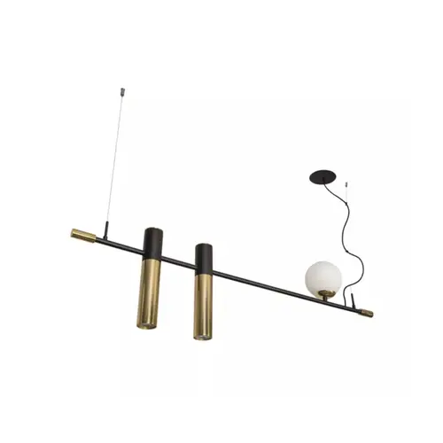Pendente Vittu 140X1200X300Mm 2xMr16 / 1 E27 Bt Tt-M Fc 1Br Usina