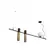 Pendente Vittu 140X1200X300Mm 2xMr16 / 1 E27 Bt Tt-M Fc 1Br Usina