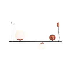 Pendente Organic 360X1500Mm 2xG9 Pt Pt 1Pt Usina