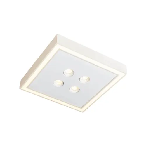 Plafon Premium Pro 430X430X80Mm 4xMr16/Led 36,6W 1950Lm 3000K Bivolt Bt Bt Usina