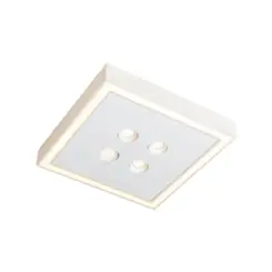 Plafon Premium Pro 430X430X80Mm 4xMr16/Led 36,6W 1950Lm 3000K Bivolt Bt Bt Usina