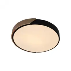 Plafon Ipe Ø620X50Mm Led 45W 3000K 2322Lm Bivolt Preto Usina