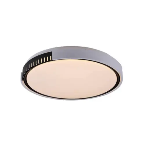 Plafon Trama Ø500X60Mm Led 25W 3000K 2880Lm Bivolt Pt Usina