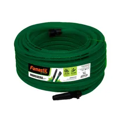 Kit Mangueira Jardim Trancada Verde 20M Famastil