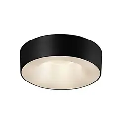 Plafon Vulcano Ø350X140Mm 2xE27 Preto Preto Usina
