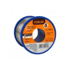 Estanho Liga 63/37 Carretel 250 Gramas Foxlux
