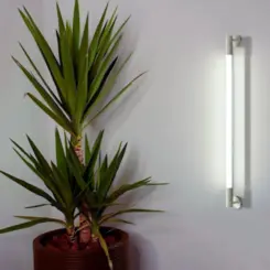 Plafon Slim 2 Ponteiras 60X1300X75Mm 1xT8 Led 60 Ou 120Cm Pt Pt Usina