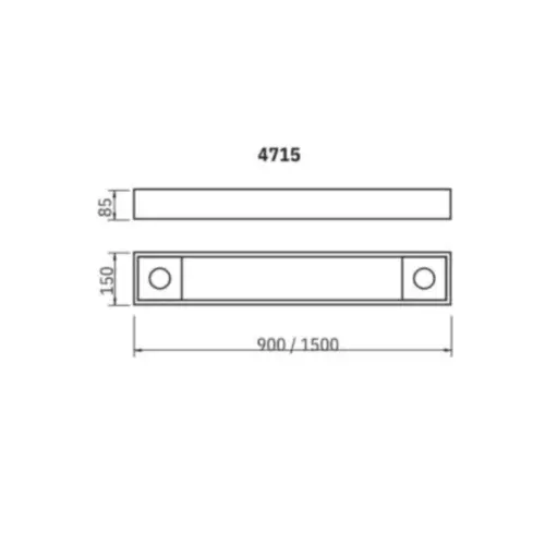 Plafon Tropical Esp 640X640X120Mm Il Direta Paraf Aparentes Nas Lat Bt Usina
