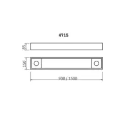 Plafon Tropical Esp 640X640X120Mm Il Direta Paraf Aparentes Nas Lat Bt Usina