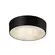 Plafon Vulcano Ø450X140Mm 4xE27 Preto Preto Usina