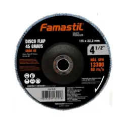 Disco Flap 45º Metal 4 1/2 x 60g Famastil