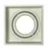 Spot Hub Micro Borda Recuado Quadrado 11,2 X 11,2cm  - Nicho 10,5cm Par20 Branco Aluminio Luminatti