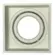 Spot Hub Micro Borda Recuado Quadrado 11,2 X 11,2cm  - Nicho 10,5cm Par20 Branco Aluminio Luminatti