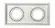 Spot Hub Micro Borda Recuado Quadrado Duplo 2x Dicroica GU10 Branco Aluminio Luminatti