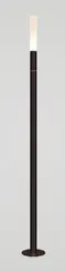 BALIZADOR PIPE PILES SLIM M BASE 25X107X1000MM G9 DIFUSOR EM ACRILICO MACIÇO - PRETO TKS