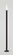 BALIZADOR PIPE PILES SLIM M BASE 25X107X1000MM G9 DIFUSOR EM ACRILICO MACIÇO - PRETO TKS