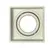 Spot Hub Micro Borda Recuado Quadrado 1 X AR70 - GU10 Branco Aluminio Luminatti