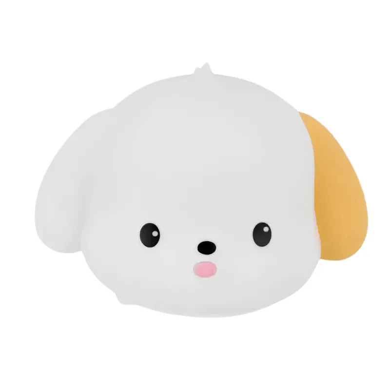 Luminaria Infantil Squishy Cachorrinho 1w 3000k 50Lumens Rgb Recarregavel Gaya