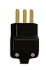 Plug Macho 2P+T 20A 250V Preto Ilumi