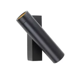 Arandela de Parede Led Mark Preto Cilíndrico Facho Simples 3000K 3W Bivolt 1042/2 Spotline