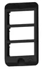 Tampa Modular Condulete PVC 1/2" e 3/4" 3 Postos Horizontal Preto Wetzel
