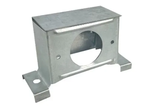 CAIXA TOMADA P/PERFILADO 38X38 FURO REDONDO PZ