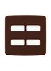 Placa 4X4 4 Pos Compose Marrom Weg