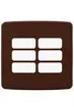 Placa 4X4 6 Pos Compose Marrom Weg