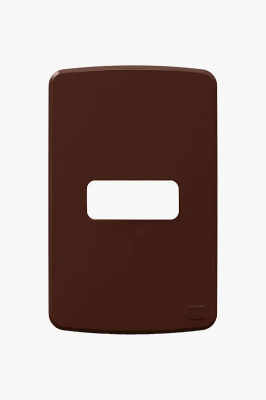 Placa 4X2 1 Pos Compose Marrom Weg
