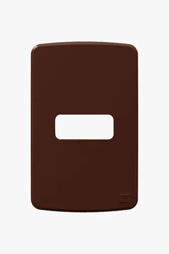 Placa 4X2 1 Pos Compose Marrom Weg