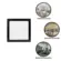 Painel Led Embutir 18W Quadrado 22x22 4000K Preto Bivolt Foxlux