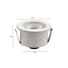 Mini Spot Led Ollo Redondo Embutir 3W 3000K Irc90 Branco Nordecor