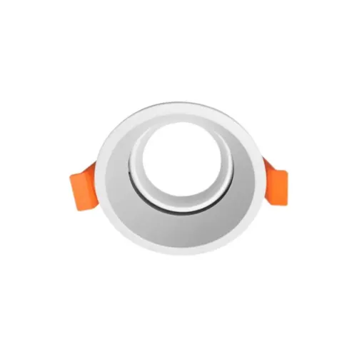 Spot Hub Micro Borda Recuado Quadrado Mr11 FIXO Branco Luminatti