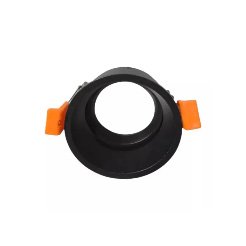 Spot Hub Micro Borda Recuado Quadrado Mr11 FIXO Preto Luminatti