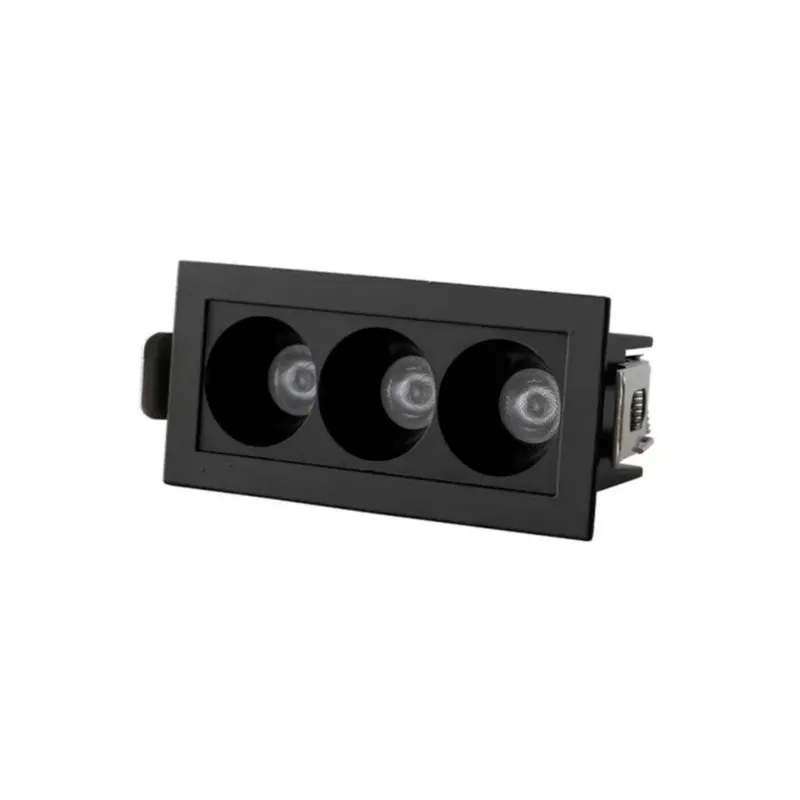 Mini Spot Focco Angulo 12º Preto 2700K 6W Gaya