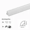 Perfil De Canto 90° 16X16Mm 2M Branco Nordecor