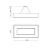 Pendente Cherry 350X700X120Mm 8xE27 Bt Bt 1Br Usina