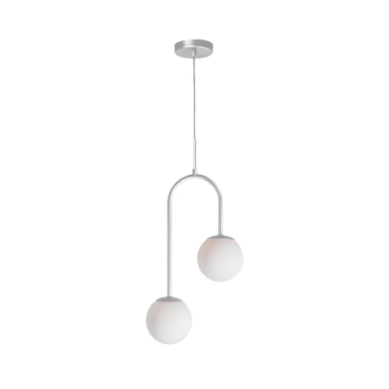 Pendente Pendulo 270X120X1340Mm 2xG9 Bt Bt Fc 1Branco Usina