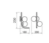 Arandela Astral 180X365X290Mm 2xG9 Bt Bt Fc Usina