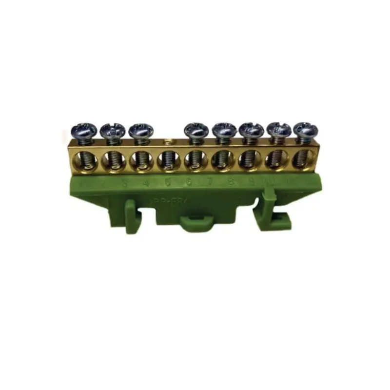 Barra Terra p/ Quadro Distribuicao BRT01 8 Polos Verde Weg