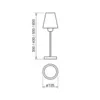 Abajur Aquarela 135X300Mm 1 E27 G45 PTPT Usina