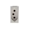 Modulo Tomada 2P+T 10A 250V B. Parafuso Branco Pial Plus + Legrand