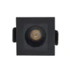 Mini Spot Woody Quadrado Para Marcenaria Preto 3000K 1W Gaya