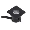 Mini Spot Woody Quadrado Para Marcenaria Preto 3000K 1W Gaya