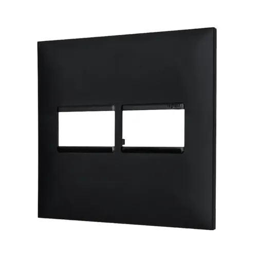 Placa 1+1 Posto 4x4 Preto Pial Plus + Legrand