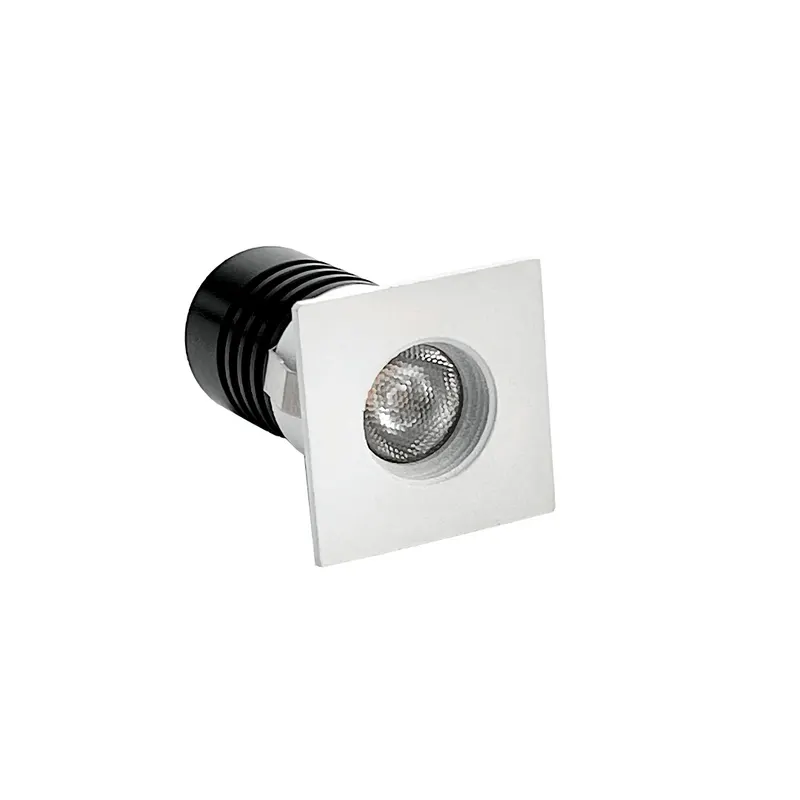 Mini Spot Led Auko Embutir Quadrado 1W Irc90 3000K Branco Nordecor
