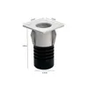 Mini Spot Led Auko Embutir Quadrado 1W Irc90 3000K Branco Nordecor