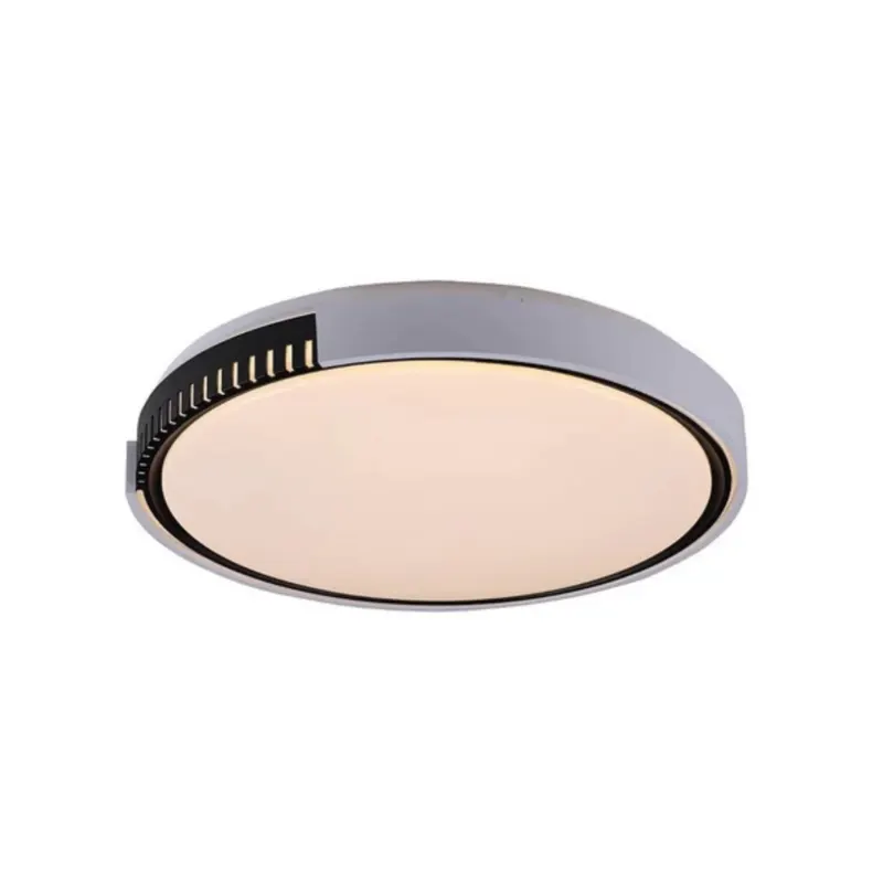Plafon Trama Ø500X60Mm Led 25W 3000K 2880Lm Bivolt Pt Usina