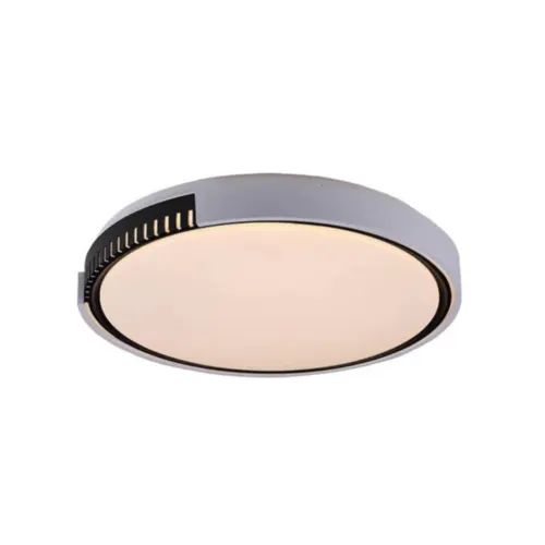 Plafon Trama Ø500X60Mm Led 25W 3000K 2880Lm Bivolt Pt Usina