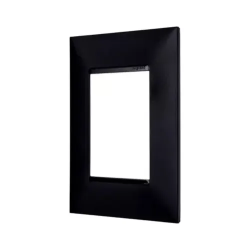 Placa 3 Postos 4X2 Preto Pial Plus + Legrand